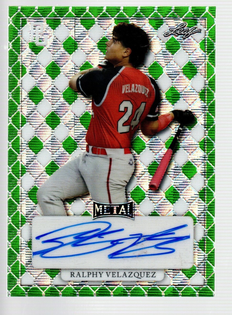 2022 Leaf Perfect Game A-A Auto Green Wave #MA-RV1 Ralphy