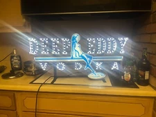 Deep Eddy Vodka   BAR SIGN LED Light Rare New 32” Logo Scarce Metal 3D