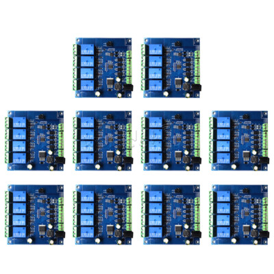 1-10PCS Modbus RTU DC7-24V 4 Channel Relay Control Switch RS485/TTL UART Module
