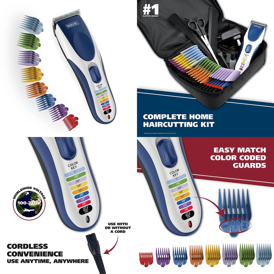 Wahl color pro cordless rechargeable hair clipper deals