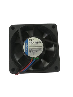 EBM Papst 512F Axiallüfter 12 V/DC 18.5 m³/h (L x B x H) 50 x 50 x 15 mm