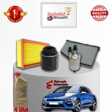 KIT TAGLIANDO 4 FILTRI E OLIO VOLKSWAGEN SCIROCCO 1.4 TSI 118KW 160CV 2010 ->