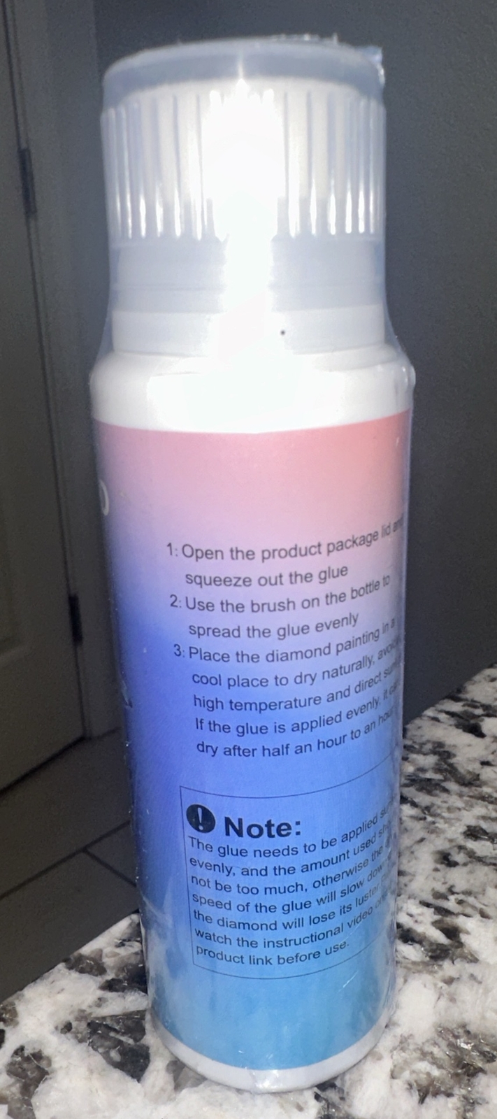 Diamond Painting Sealer PVA 120ML (4oz) w/ Sponge Head, Gloss Finish