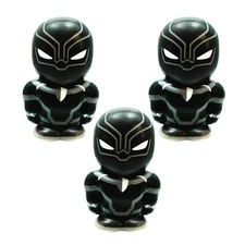 Jaru Marvel Avengers Black Panther Squish Foamie Foam Toy 5.5 Inch | Pack of 3