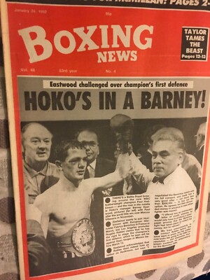 Boxing News 24 Jan 1992 Hoko Barrett Crawford Ashley -Jimmy Peters Kelly-Carroll