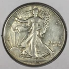 1945 Walking Liberty Half Dollar - About Uncirculated (AU) KM#142 - 7685