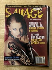 Tattoo Savage Magazine September 2001 42 Godhead Flash Art North Beach Leather