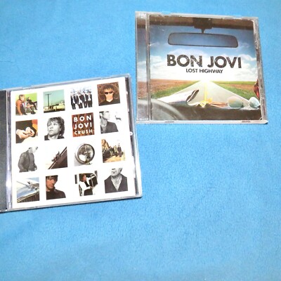 Bon Jovi Crush and Lost HIghway LOT Of 2 by Island Records '00, Mercury CDs RARE