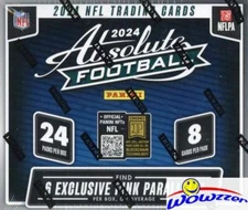2024 Panini Absolute Football MASSIVE 24 Pack Factory Sealed Retail Box-192 Card
