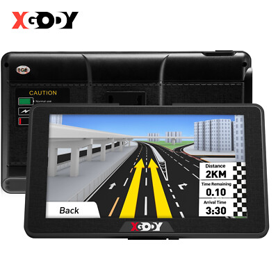 XGODY 7 Zoll GPS Navigationsgerät Navi PKW Auto LKW Navigation 8GB DE EU Karten