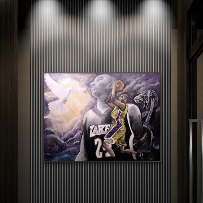 Original Tribute painting of Kobe Bryant  (  NBA, Lakers , Mamba Mentality)