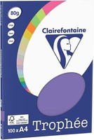Clairefontaine 4116C Druckerpapier TrophéE A4 80G/Qm 100 Blatt Violett Papier
