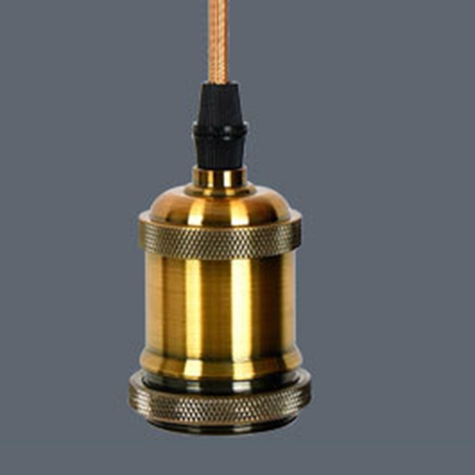 Fixture E27 Lamp Holder Hemp Rope Chandelier Lamp Holder with E27 for