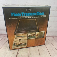 Vintage Sears NIB PHOTO TREASURE CHEST 3" x 5" Prints Album 200 Flip Pictures