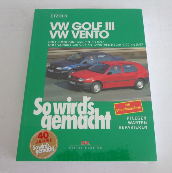 Reparaturanleitung So Wird's Gemacht Vw Golf Iii / Variant Vw Vento 1991-1998-image