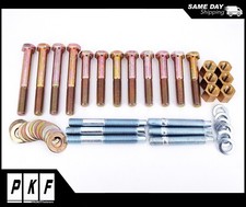 Sbc Small Block Chevy Hd Ram Horn Exhaust Manifold Bolt Stud Kit