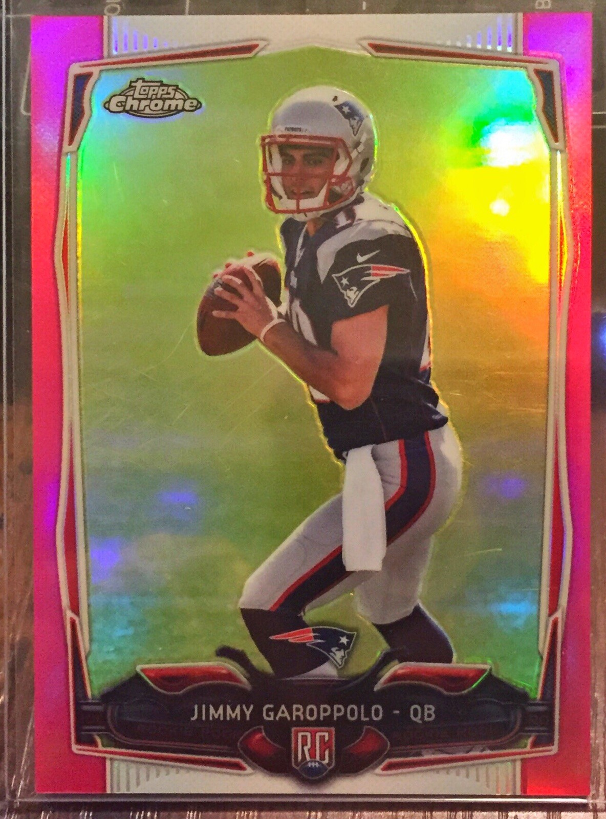 2014 Topps Chrome Pink Refractor RC Jimmy Garoppolo 116/399