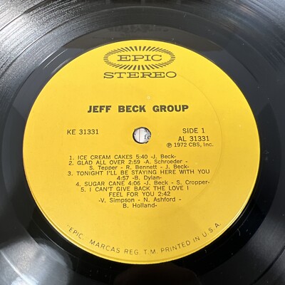 BECK レコード 天才ギタリスト「ジェフ・ベック(JEFF BECK)」13タイトルが4期に