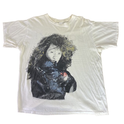 Bon Jovi Vintage 80s Womens XL White 1988 Tour Shirt Single Stitch Double Sided - Picture 2 of 11