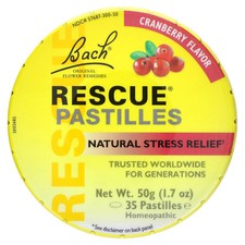 Rescue  Pastilles, Natural Stress Relief, Cranberry, 35 Pastilles, 1.7 oz 50 g 