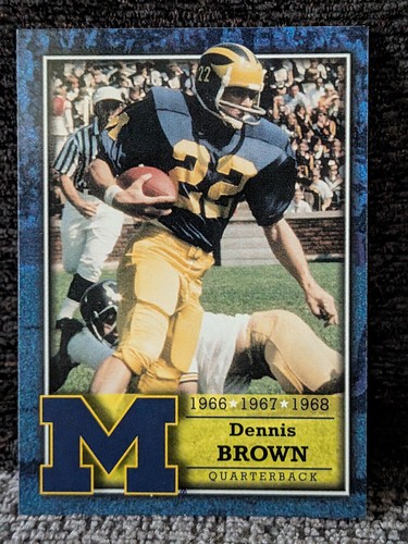 Dennis Brown (QB 1960’s) - 2003 TK Legacy Letterman #L49 Michigan Wolverines NM - 第 1/1 張圖片