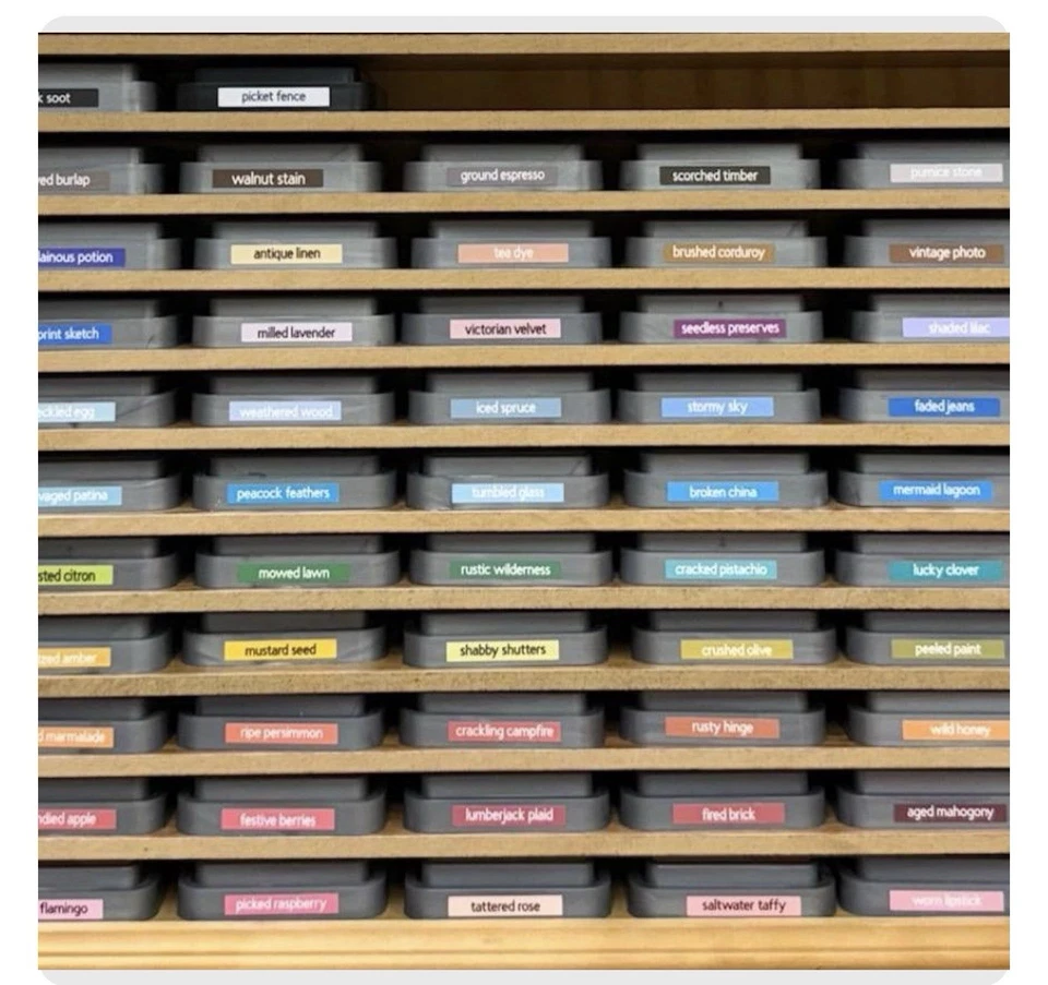 Distress Oxide Tim Holtz Ranger Ink Pad Labels: Color-Coded Organization - Image 2 of 3