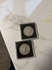 half dollar walking liberty / 1940 / 1942 silver / with cases/no combine shippin