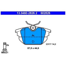Satz Bremsbeläge Bremsklötze hinten für Alfa Romeo 145 930 146 155 167 | 8178
