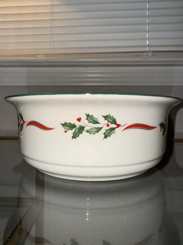 *RARO* Lenox Country Holly - Casseruola rotonda aperta, 9" - Foto 2 di 5