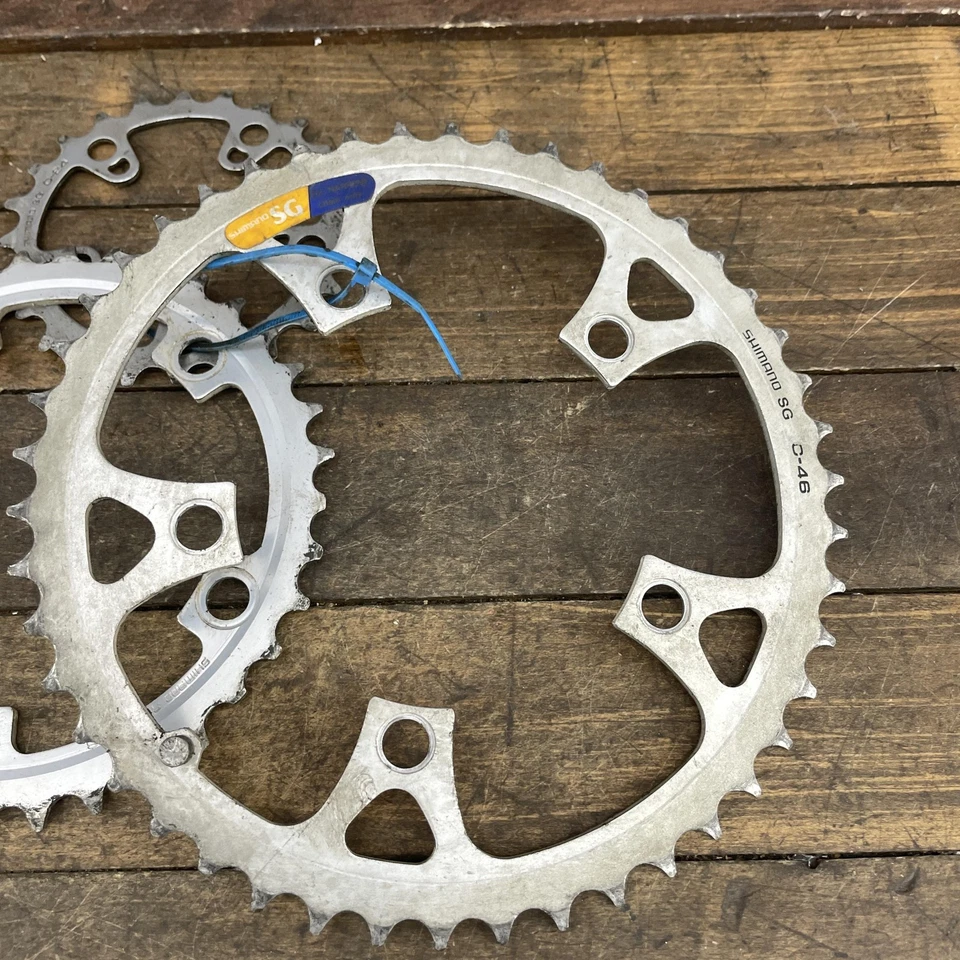 Shimano SG Chainring Set 46/36/24T 110/74 BCD 5-Bolt Triple 90s MTB Vintage - Image 4 of 4