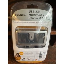 Lector multimedia Belkin USB 2.0 grabadora F5U249v SD CF SmartMedia memoria Stick