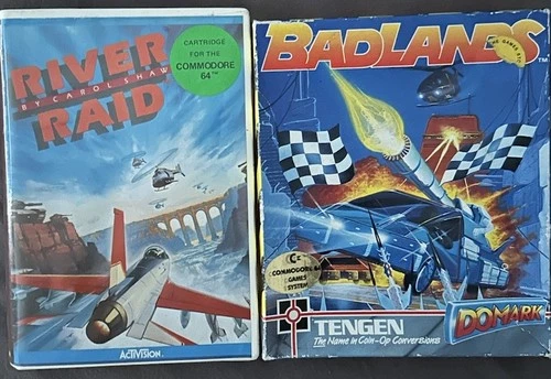 Commodore 64 Cartridge Games Badlands Lode Runner River Raid Leaderboard
