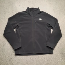 The North Face Apex Bionic Jacket Men's Medium Grey Full Zip Fleece Lined Coat