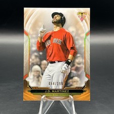 2019 Topps Triple Threads - J.D. Martinez #84 Amber /199 Boston Red Sox