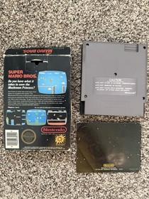 Super Mario Bros NES Hangtab Caja de Juego Manual C&iacute;rculo Sello MUY BUEN ESTADO