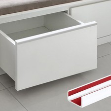 Cabinet Door Edge Protectors Self Adhesive Rubber Guard White 3/4 Inch 10 Ft