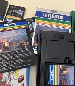 Vintage Mattel Intellivision Console Lot 17 games w/most manuals/cases, Untested