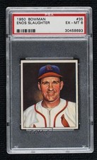 1949 Bowman White Back Vic Raschi #35 PSA 6 Rookie RC 14tz