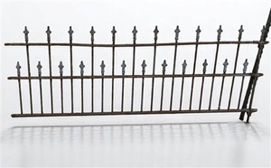 Wrought Iron Vintage Fence Panel (97x40.5) Architectural Salvage, Garden Art A20