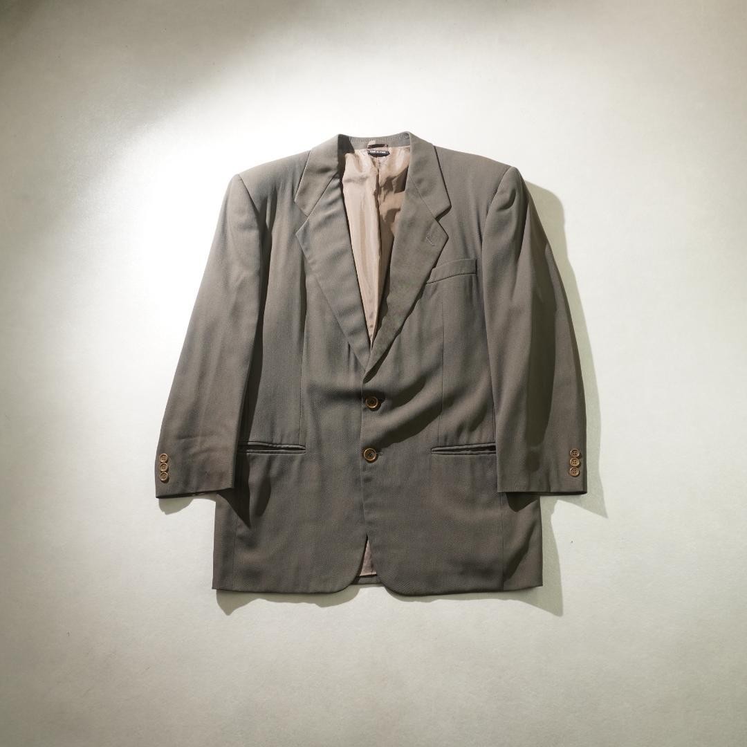 GIORGIO ARMANI Single-Breasted Suit, Khaki WOOL, Viscose Made in