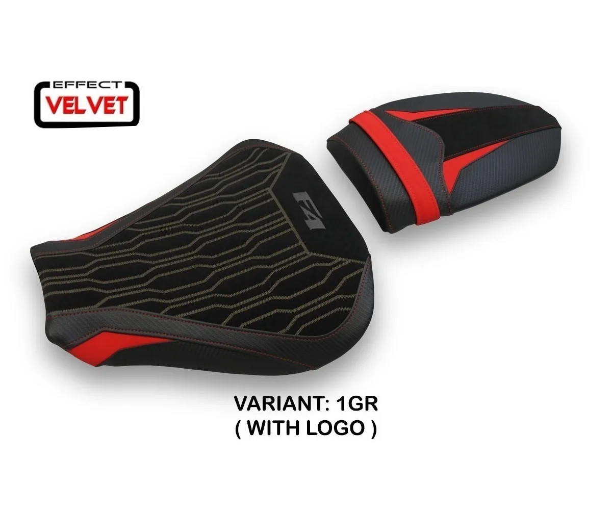 Seat saddle cover Lendorf Velvet Gray (GR) TPZ Italia for MV AGUSTA F4 2010 2020