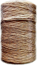 1mm Jute Rope 820Feet Burlap Twine Natural Thick Strong Hemp Cord for Arts Cr...