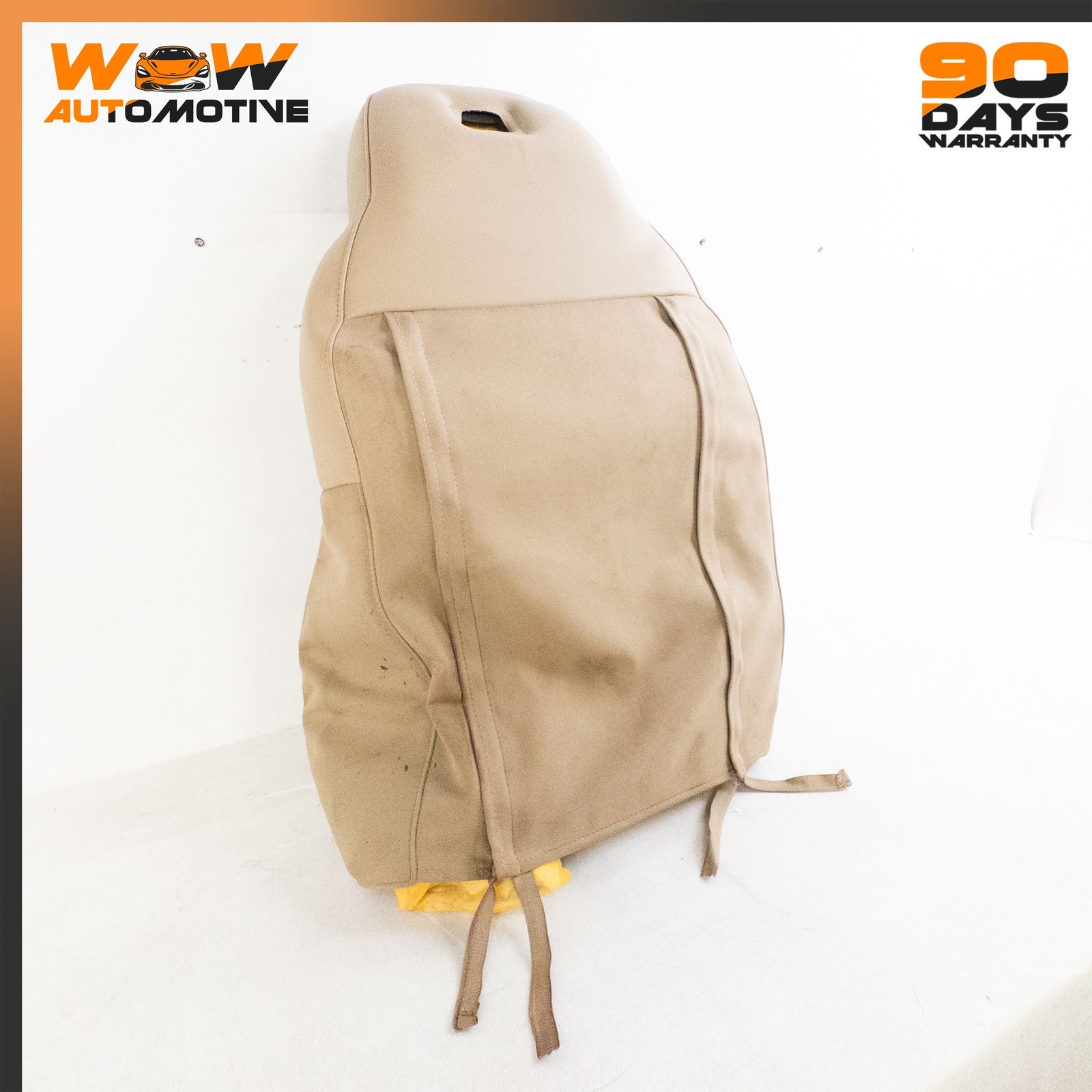 05-10 CHEVROLET CORVETTE C6 FRONT RIGHT TOP UPPER SEAT CUSHION LEATHER BEIGE OEM