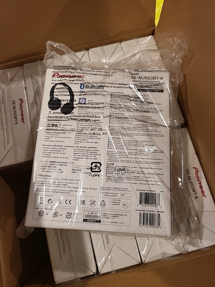 Pioneer Wireless Headpohones SE-MJ553BT-K - Image 3 of 3