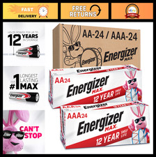 48 Count AA  AAA Batteries Combo Pack - 24 Max AA  24 Max AAA, Long Lasting Po