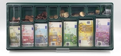 Rechengeld  Spiel Geld Unterricht Mathematik Euro Scheine Münzen Grundschule
