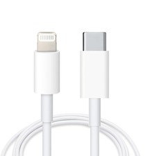  USB-C to 8 Pin Charging Sync Fast Charging Cable For Apple iPhone white 1M