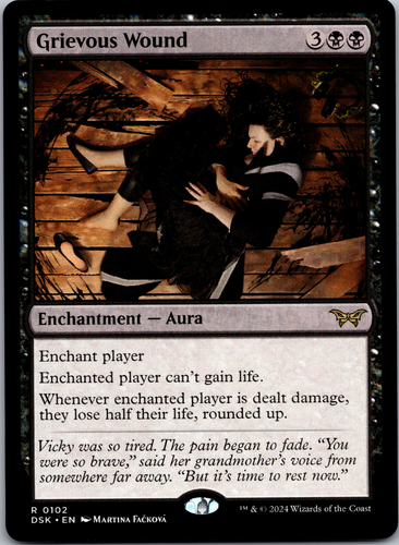 Grievous Wound (102) - MTG - Duskmourn: House of Horror Regular