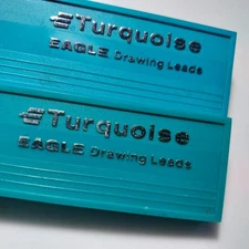 Vintage Lot of 2 Berol Turquoise Eagle Drawing Leads 2375 4H And 5H Made In USA