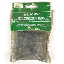 Elkay LK363 Sink Mounting Clips for Thick Countertops 1-1/4 to 1-1/2 Inch NEW